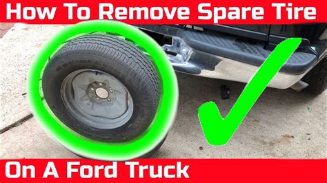 How To Remove Ford F 150 Spare Tire Youtube
