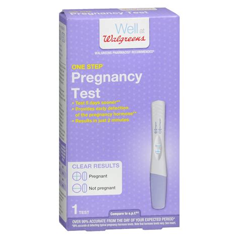 walgreens one step pregnancy test walgreens