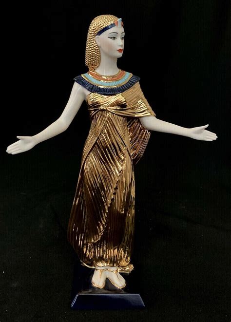 1989 Franklin Mint Selket The Goddess Of Magic 24k Gold Fine Porcelain Figurine Ebay
