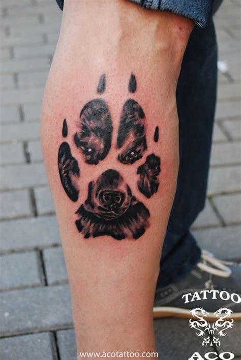 15 coolest & unusual paw print tattoo designs | styles at life. Wolf Paw Tattoo #12 | Wolf paw tattoos, Tattoos, Paw tattoo