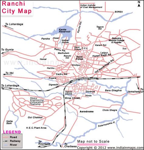 Ranchi City Map City Map In India Pinterest City
