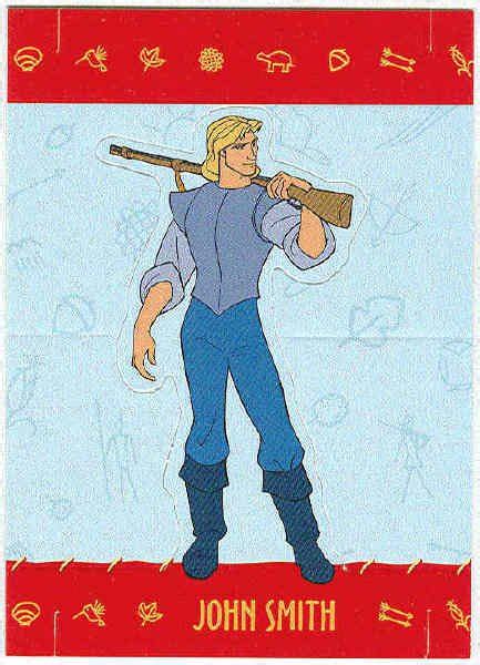 Pocahontas 1995 2 John Smith Stand Up Chase Trading Card