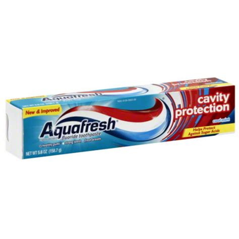 6 Pack Aquafresh Cavity Protection Fluoride Toothpaste Cool Mint 56