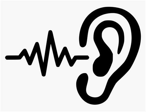 Hearing Listen Icon White Hd Png Download Kindpng