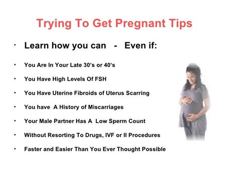 Trying To Get Pregnant Tips