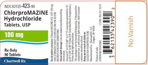Chlorpromazine Hydrochloride Tablets Usp Rx Only