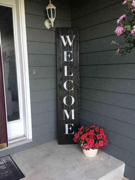 #HANDMADE Welcome Sign, Welcome Sign Front Porch, Welcome Sign Front Door, Wood Welcome Si - the ...