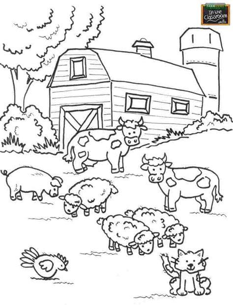 Splendi Farm Animals Coloring Coloring Home