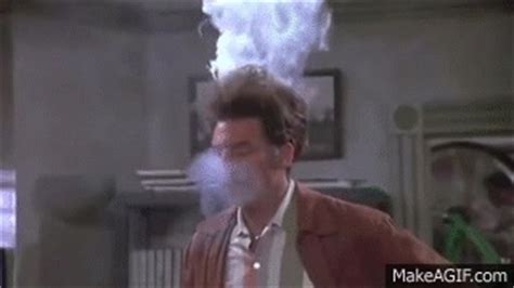 Discover more posts about gif:kramer. Seinfeld Clip - Kramer Sets His Hair On Fire on Make a GIF