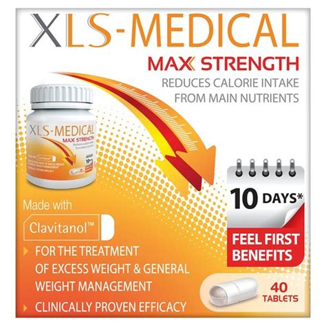 Xls Medical Maximum Strength Weight Loss Tablets 40 Tablets