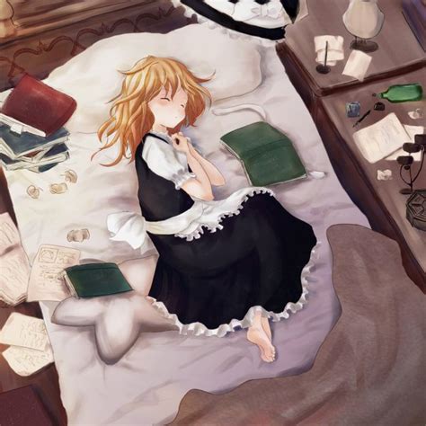 Anime Picture Touhou Kirisame Marisa Tagme Artist Highres Blonde Hair