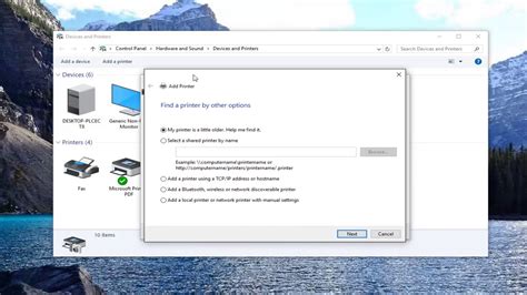 How To Add A Network Printer In Windows Youtube