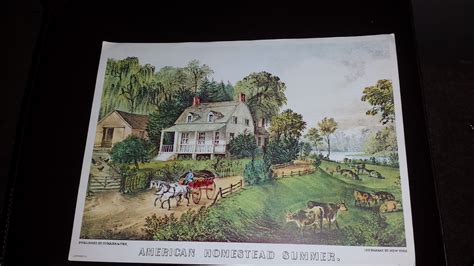 American Homestead Summer By Currier Currier And Ives Used Books
