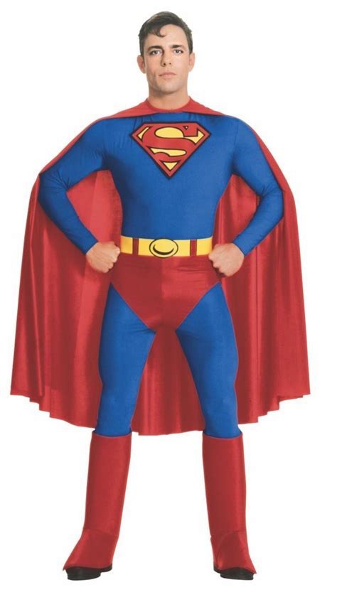 Mens Superman Fancy Dress Costume Dc Superhero Adult Outfit Halloween Book Day Ebay