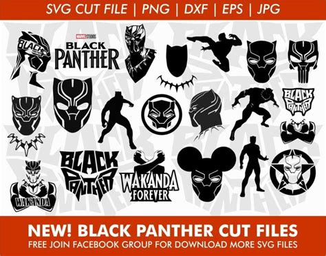 Black Panther Svg Bundles Vectorency