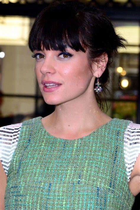 Fringes Lily Allen Page Hair Beauty Galleries Marie Claire Full Bangs Side Fringe