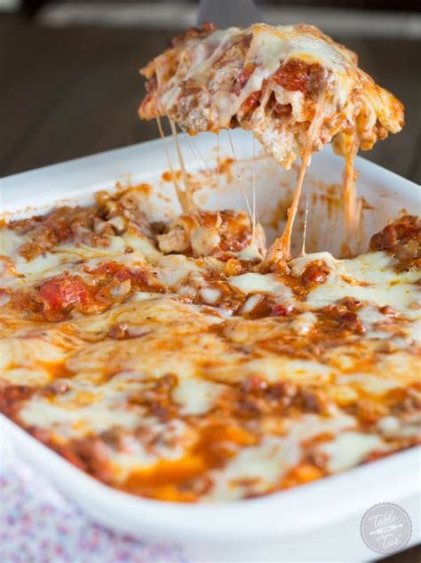 Spicy Meaty Lasagna Table For Two