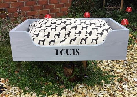 Handmade From Reclaimed Wood Medium Personalised Wooden Pet Dog Bed
