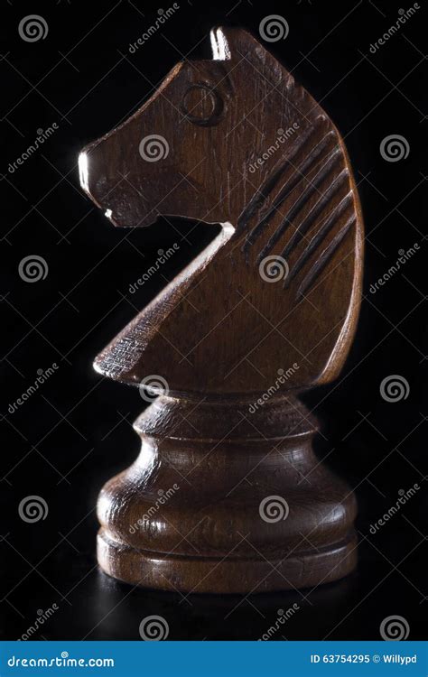 Black Knight Chess Stock Image Image Of Single Knight 63754295