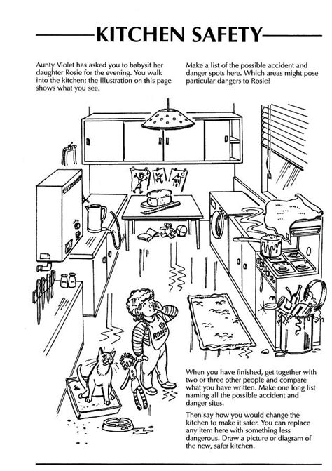 > skip page header and navigation. safety in the home worksheets kitchen - Google Search | Kitchen safety, Family and consumer ...