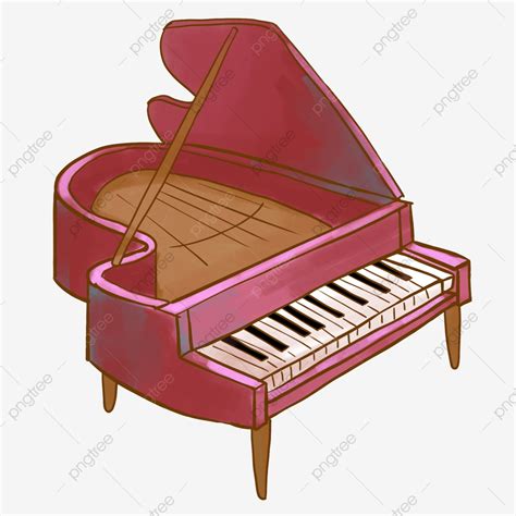 Beauty Illustrations Clipart Transparent Png Hd Beautiful Red Piano