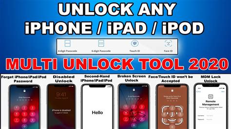 How To Unlock Any Iphone Unlock Appleid Remove Screen Passcode Unlock Disabled Iphone Ipad Ipod