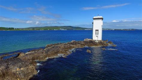 Carraig Fhada Lighthouse Out On The Rocks Isle Of Islay Islay