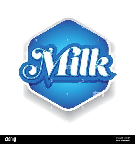 Organic Milk Label Stock Vector Images Alamy