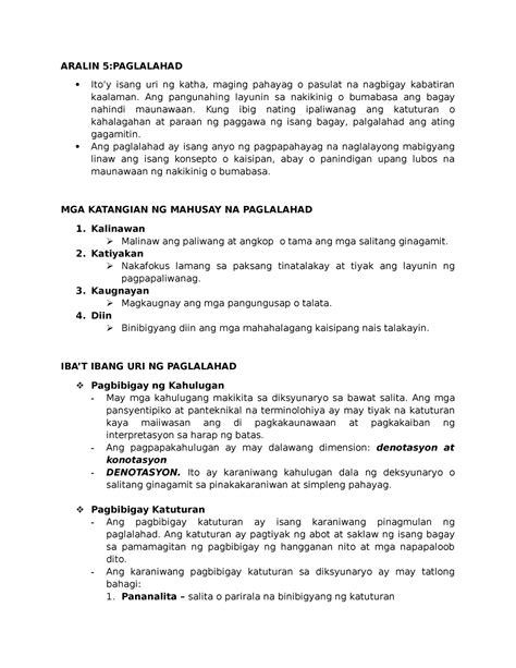 Aralin 4 Filipino Aralin 5paglalahad Itoy Isang Uri Ng Katha