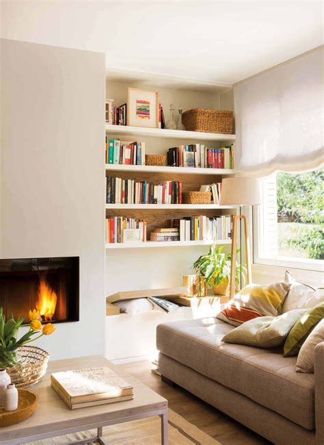 28 Extremely Cozy Fireplace Reading Nooks For Curling Up In Chimeneas De Interior Salon Con