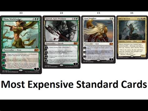 The most expensive mtg card is a missprint hurricane. Most Expensive Magic the Gathering Standard Cards - YouTube