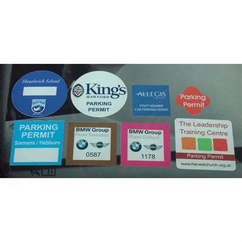 Labels And Stickers Car Parking Sticker Manufacturer From New Delhi