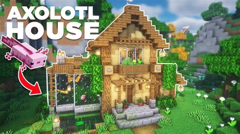 Axolotl House Minecraft Tutorial Youtube In 2022 Minecraft