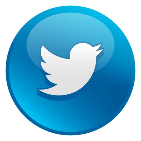 Icono Twitter Red Social En Glossy Social Icons