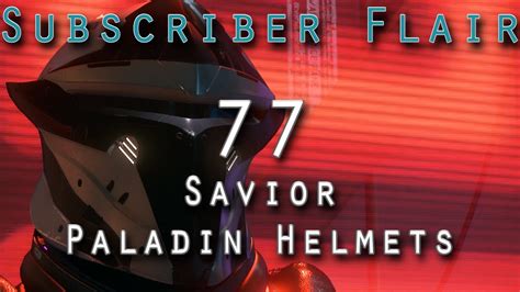 77 Paladin Helmets Star Citizen Subscriber Flair Youtube