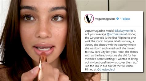 Pinay Victorias Secret Model Kelsey Merritt Featured On Vogue Pushcomph