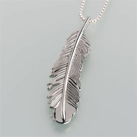 Sterling Silver Feather Pendant Madelyn Pendants Madelyn Pendants