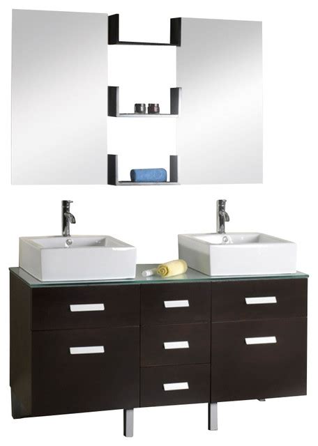 A+ rated by bbb, online since 2005. 56 Inch Modern Double Sink Bathroom Vanity - Modern ...