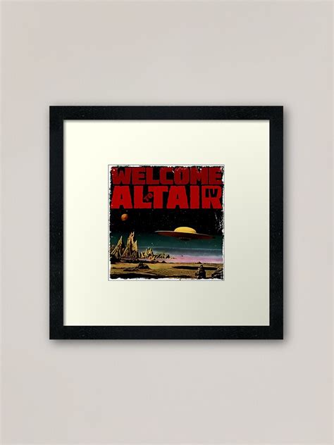 Altair Iv Welcome Framed Art Print For Sale By Sashakeen Redbubble