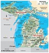 Michigan Karten & Fakten - Weltatlas | Marea Brava