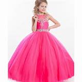 Pictures of Hot Pink And Orange Flower Girl Dresses