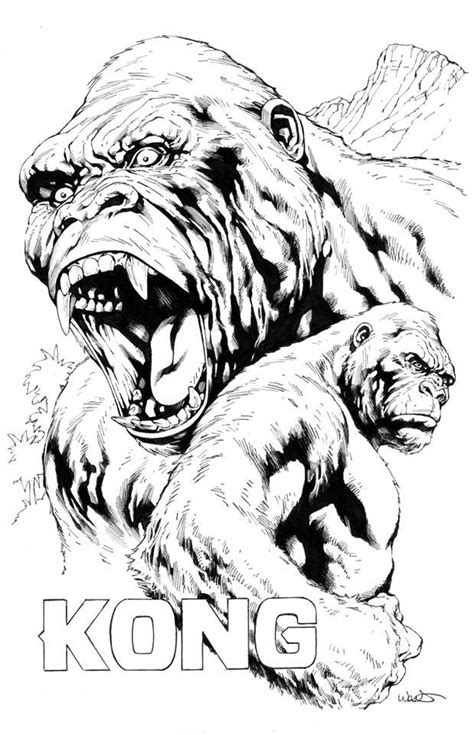 Printable King Kong Skull Island Coloring Pages - Thekidsworksheet