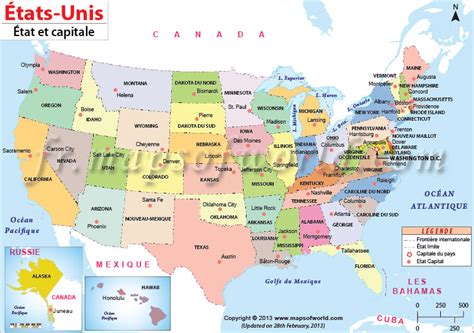 États Unis Et Capitales Carte Nous Maps