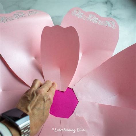 How To Make Diy Giant Paper Flowers For A Backdrop Entertaining