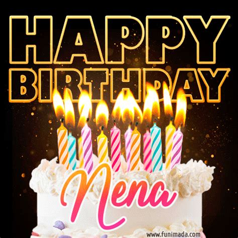 Nena Animated Happy Birthday Cake  Image For Whatsapp — Download