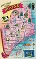 State of Maine | Maine vacation, Maine map, Maine road trip