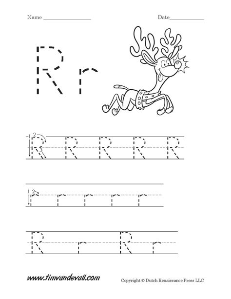 Letter R Worksheet  Tim's Printables