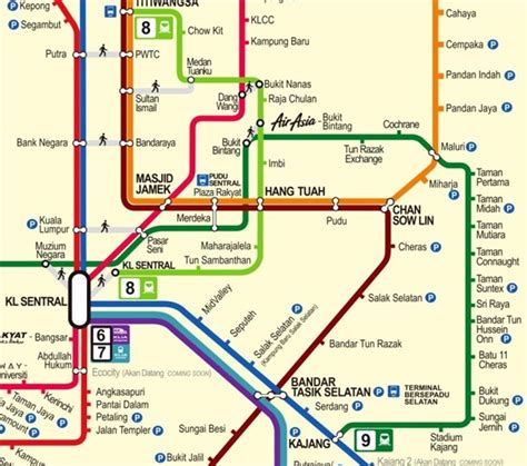 Kuala lumpur light rail transit blog. Kajang to KLCC MRT, LRT, KTM Train Timetable (Jadual) Fare