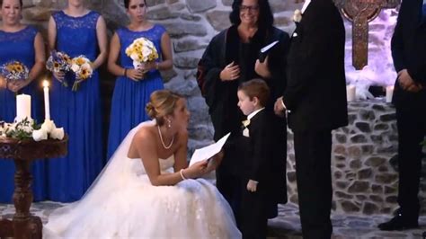 Bride Surprises Wedding Ceremony By Including Stepson And His Mom In