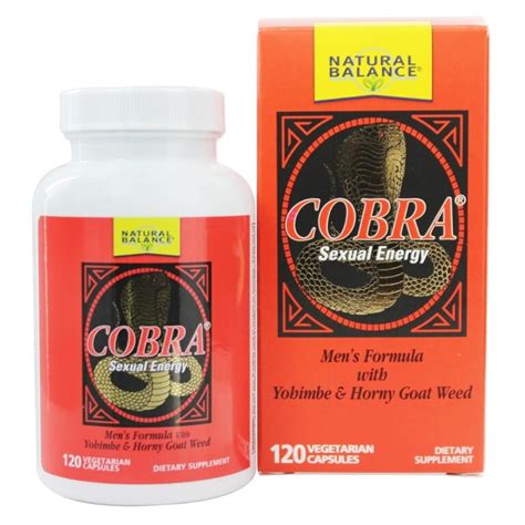 natural balance cobra sexual energy 120 vegetarian capsules cornerstone for natural marketplace